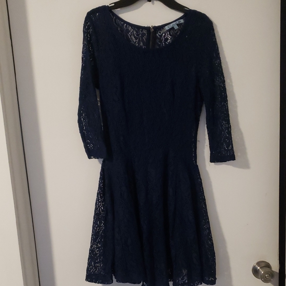 Fishbowl Women's Navy Lace Fit & Flare Dress